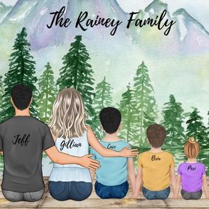 Custom Family Illustrated Portraits